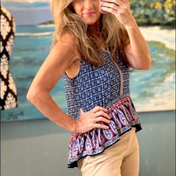 ⭐️Patrons of Peace, Fabulous Summer Top, Easy Wear and Care, Excellent Quality,S - Picture 6 of 10